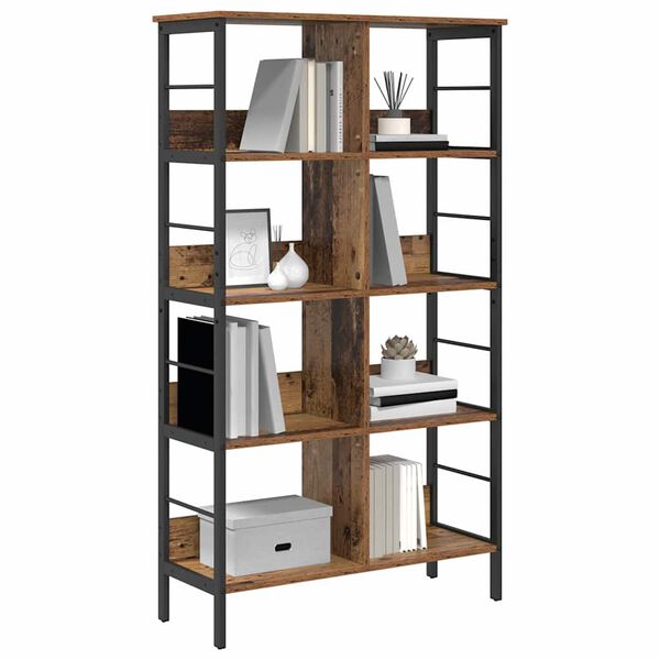 vidaXL Boekenkast Oud Hout 82 x 32 x 144,5 cm Bewerkt hout