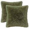 vidaXL Kussen met kussen HEERLEN 2 st Groen PV Fleece