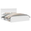 vidaXL Bedframe met hoofdeinde Wit 200 x 200 cm Massief grenenhout