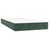 vidaXL Pocketveringmatras medium 80x210x20 cm fluweel donkergroen