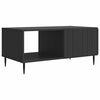 vidaXL Salontafel Zwart 90 x 50 x 40 cm Bewerkt hout