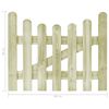 vidaXL Poort 100x80 cm ge&iuml;mpregneerd grenenhout