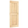 vidaXL Schuifdeur NARVIK Naturel en Zwart 80 x 210 cm (152,5 cm)