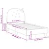 vidaXL Peuterbedframe met hoofdbord Roze 70 x 140 cm Fluweel