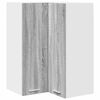 vidaXL Hangkast Grijs Sonoma en Wit 57 x 57 x 80 cm Bewerkt hout