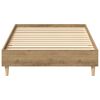 vidaXL Bedframe zonder matras 100x200 cm spaanplaat artisanaal eiken