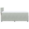 vidaXL Boxspring met matras fluweel lichtgrijs 90x190 cm