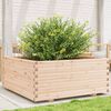 vidaXL Plantenbak 110x110x49,5 cm massief grenenhout