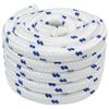 vidaXL Boottouw 10 m 6 Wit en Blauw PP