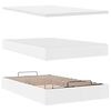 vidaXL Ottoman bed met matras 120x200cm kunstleer wit