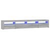 vidaXL Tv-meubel met LED-verlichting 240x35x40 cm grijs sonoma eiken