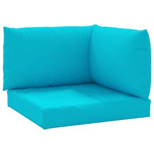 vidaXL Palletkussens 3 st oxford stof turquoise