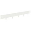 vidaXL Gazonrand 20 st 100 x 15 cm Staal Wit
