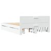 vidaXL Bedframe met hoofdeinde zonder matras 140x200 cm wit