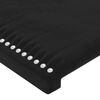vidaXL Boxspring met matras fluweel zwart 90x190 cm