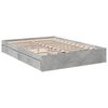 vidaXL Bedframe met lades bewerkt hout betongrijs 160x200 cm