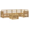 vidaXL Buiten bankenset 6 pcs Wit 59 x 59 x 37 cm Massief Acaciahout