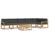vidaXL Buiten bankenset 7 st Wit en antracietkleurig Polyester
