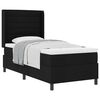 vidaXL Boxspringbed met kussen met hoofdeinde Zwart 190 x 90 cm Stof