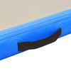 vidaXL Gymnastiekmat met pomp opblaasbaar 800x100x10 cm PVC blauw