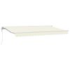 vidaXL Zijde Frame Cr&egrave;mekleurig 400 x 200 cm Polyester met PU-coating