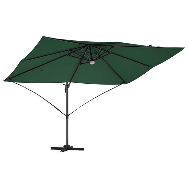 vidaXL Parasol Groen 351 x 250 x 253 cm Polyester en Aluminium