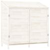 vidaXL Tuinschuur 102x52x112 cm massief vurenhout wit