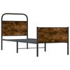 vidaXL Bedframe zonder matras bewerkt hout sonoma eikenkleur 75x190 cm