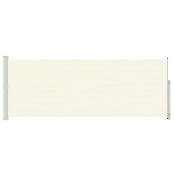 vidaXL Tuinscherm uittrekbaar 180x500 cm cr&egrave;mekleurig