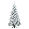 vidaXL Kunstmatige Inklapbare Kerstboom Groen 210 cm PE en PVC