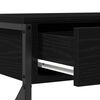 vidaXL Console Tafel met lade met plank Zwart eiken 100 x 28 x 75 cm