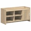vidaXL Schoenenkast Sonoma Eiken 100 x 39,5 x 51 cm Bewerkt hout