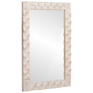vidaXL Badkamer Spiegel Witte Was Afwerking 50 x 70 x 2,5 cm