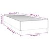 vidaXL Bedframe fluweel roze 80x200 cm