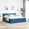 vidaXL Ottoman bed met matras 160x200cm fluweel donkerblauw