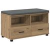 vidaXL Halbank Artisan Eik 80 x 38 x 46 cm