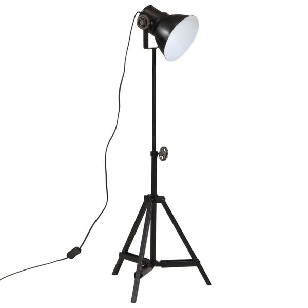 vidaXL Vloerlamp 25 W E27 35x35x65/95 cm zwart