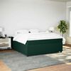 vidaXL Boxspring met matras fluweel donkergroen 180x200 cm