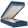 vidaXL Ottoman bed met matras 100x200cm stof blauw