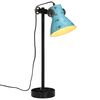 vidaXL Bureaulamp 25 W E27 15x15x55 cm verweerd blauw