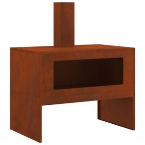 vidaXL Vuurkorf Bruin 80 x 50 x 96 cm Cortenstaal