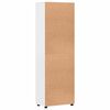 vidaXL Hoge kast met plank Hoogglans wit 60 x 35 x 182 cm Bewerkt hout