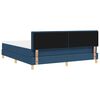 vidaXL Boxspringbed met matras met matras Blauw 180 x 200 cm Stof
