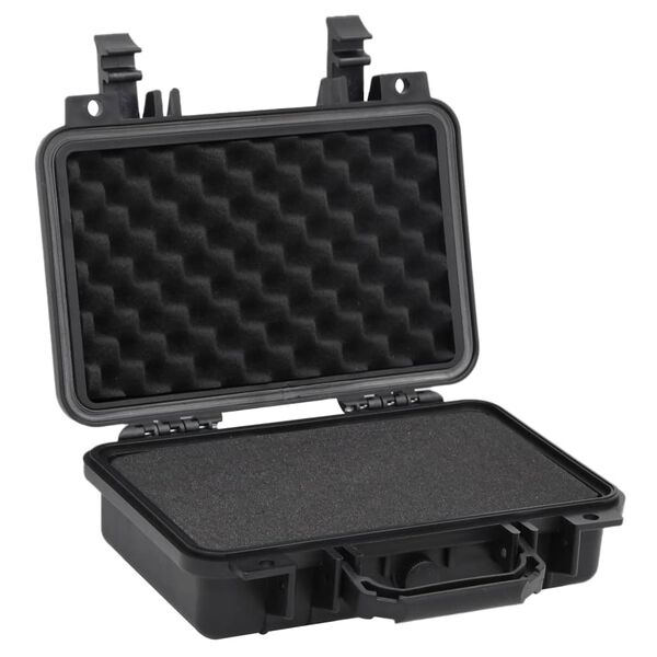 vidaXL Flightcase draagbaar 30x22x10 cm PP zwart