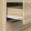vidaXL Opslagkasten 2 pcs Sonoma Eiken 60 x 48 x 105 cm Bewerkt hout