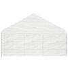 vidaXL Prieel met dak 5,88x2,23x3,75 m polyetheen wit