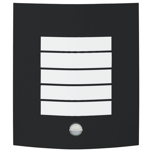 vidaXL Buiten Wandlamp Zwart 23.5 x 9 x 26 cm