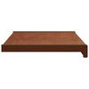 vidaXL Raamsokkel Bruin Hout 80 x 35 x 4,5 cm PVC