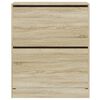 vidaXL Schoenenkast 80x34x96,5 cm bewerkt hout sonoma eikenkleurig