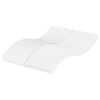 vidaXL Schuimmatras hardheid H2 H3 140x220 cm wit